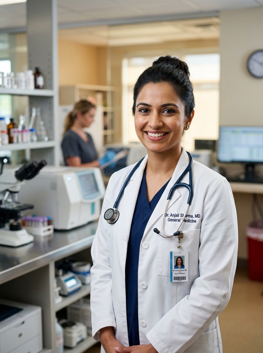 Doctor acting on clinical insights on a tablet