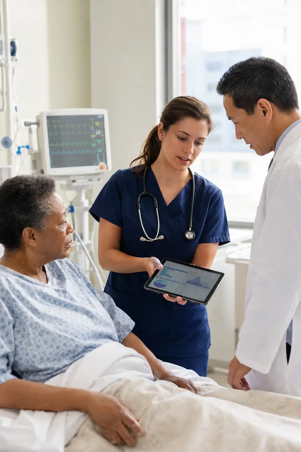 Care teams linked by a central intelligence hub