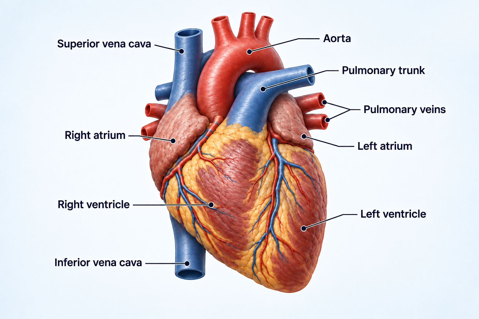Heart Anatomy 3D Diagram
